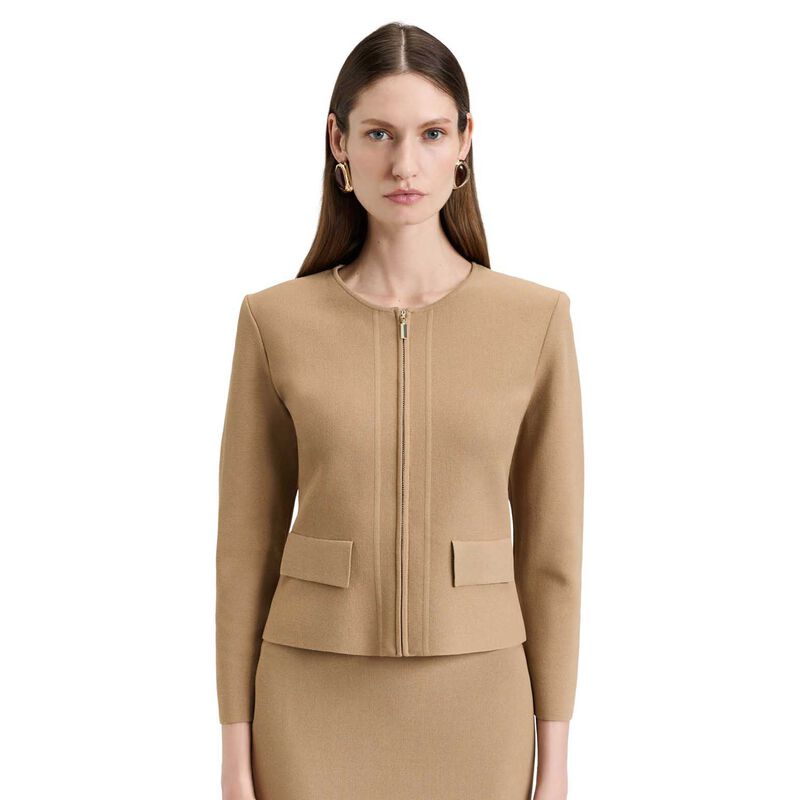 Veronika Maine Zip Front Milano Jacket image number 0